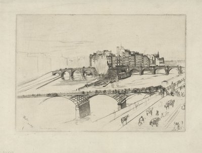 Městský ostrov Isle of the City, Paříž od James Abbott McNeill Whistler