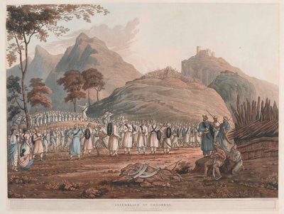 „Shromáždění Ghoorkas“ od James Baillie (after) Fraser