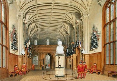 Strážní komora, hrad Windsor od James Baker (after) Pyne
