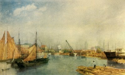Bristol Harbour, polovina 19. století, 1942. od James Baker Pyne