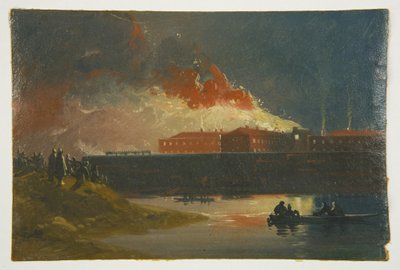 Bristol Riots: The Burning of the New Gaol od James Baker Pyne