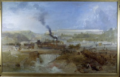 Clifton z přepadové přehrady od James Baker Pyne