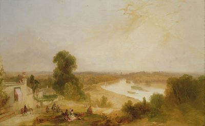 Pohled na řeku Temži z Richmond Hill, 1835 od James Baker Pyne