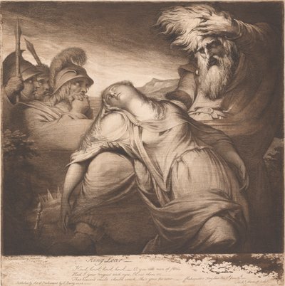 Král Lear a Cordelie od James Barry