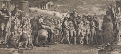 Vítězové Diagorides v Olympii (Design pro stěny Velkého pokoje Společnosti pro podporu umění) od James Barry