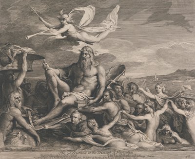 Temže aneb Triumph of Navigation (Návrhy velké místnosti Společnosti pro podporu umění) od James Barry