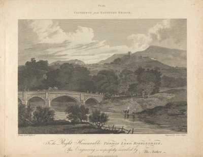 Clitheros z Eadsford Bridge od James Basire