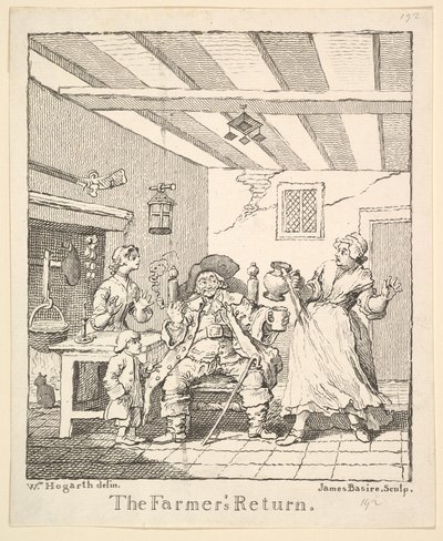 Frontispis k The Farmers Return, březen 1762. od James Basire I