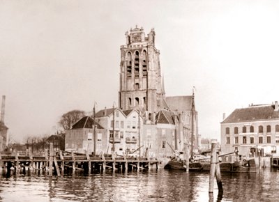 Kostel na kanálu, Dordrecht, Nizozemsko, 1898 od James Batkin