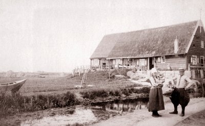 Obyvatelé ostrova Marken, Nizozemsko, 1898. od James Batkin