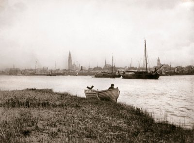 Veslice u kanálu, Rotterdam, 1898. od James Batkin