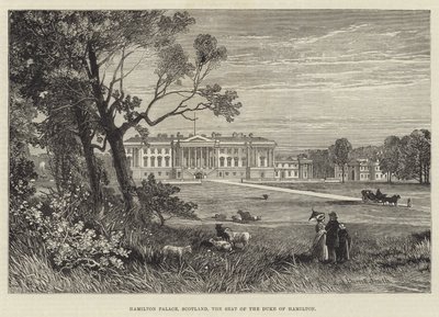 Palác Hamilton, Skotsko, sídlo vévody z Hamiltonu od James Burrell Smith