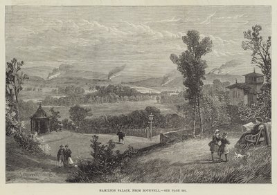 Hamilton Palace, od Bothwell od James Burrell Smith