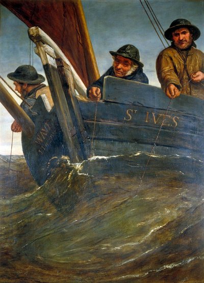 „Hlubinný rybolov“, 1864 od James Clarke Hook