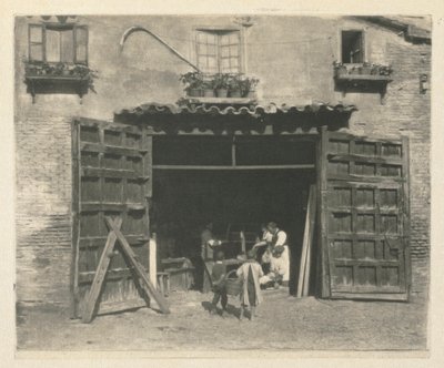 Kamera: A Carpenters Shop - Toledo, 1914. od James Craig Annan