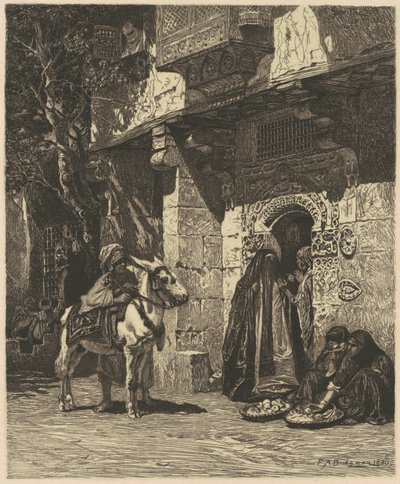 Dáma z Káhiry na návštěvě od James David Smillie, after Frederic Arthur Bridgman
