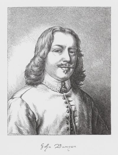 John Bunyan, portrét (rytina) od James Dawson Watson