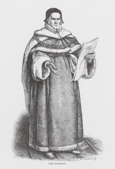Lord Hategood (rytina) od James Dawson Watson