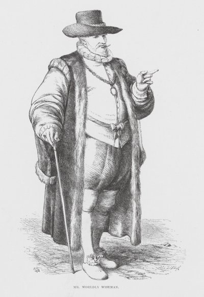 Pan světácký moudrý muž (rytina) od James Dawson Watson