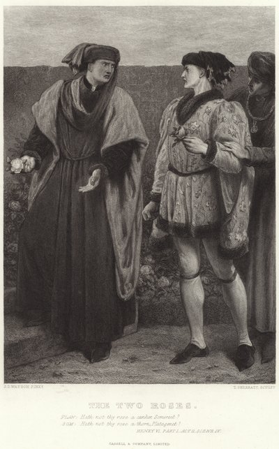 Dvě růže, Jindřich VI., I. část, II. dějství, IV od James Dawson Watson