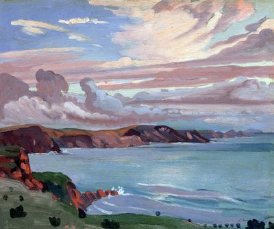 Pobřeží Pembroke (olej na desce) od James Dickson Innes