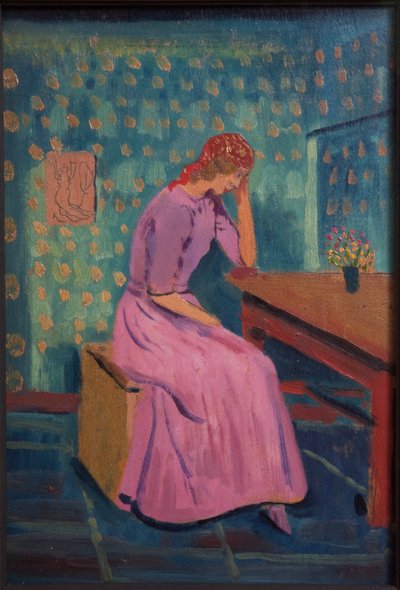 Dívka v chalupě od James Dickson Innes