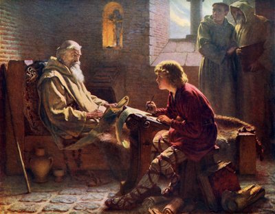 Ctihodný Bede překládá poslední kapitolu svatého Jana, 1926. od James Doyle Penrose