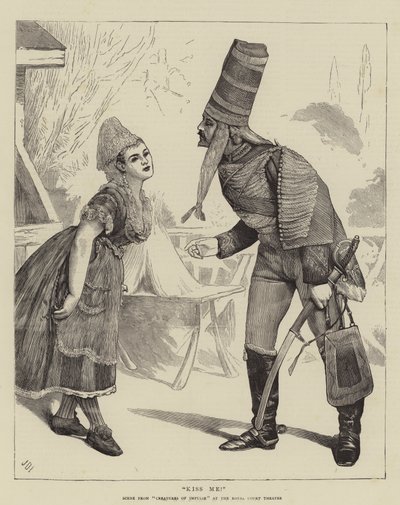 Kiss Me!, Scéna z Creatures of Impulse v Royal Court Theatre od James Dromgole Linton