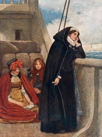 Mary vyplouvá z Francie: Její loučení s touto zemí od James Dromgole Linton