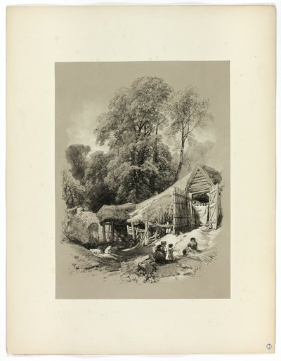 V Dorkingu, z Malebných výběrů od James Duffield Harding