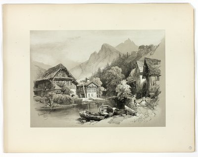 Brunnen, z Malebných výběrů od James Duffield Harding