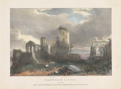 Hrad Glanworth od James Duffield Harding
