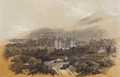 Holyroodský palác (chromolitho) od James Duffield Harding