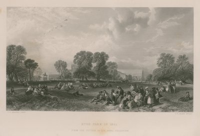 Hyde Park v roce 1851 od James Duffield Harding