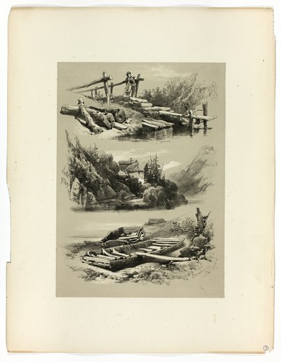 Jezero Uri a Brunnen, z Malebných výběrů od James Duffield Harding