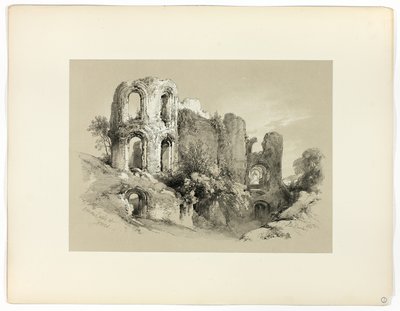 Římské lázně v Treves, z malebného výběru od James Duffield Harding