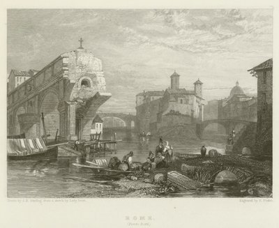 Řím, Ponte Rotti od James Duffield Harding