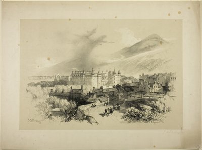 Palác Holyrood od James Duffield Harding