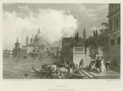 Benátky, od vchodu do Canal Grande od James Duffield Harding