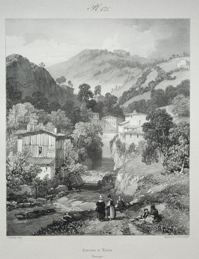 Malebné a romantické cesty starověkou Francií. Auvergne..., 1825. od James Duffield Harding