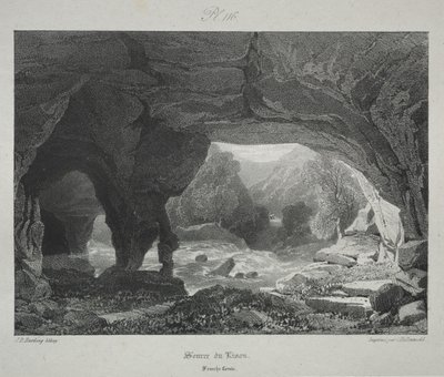 Malebné a romantické cesty starověkou Francií. Franche-Comté: Zdroj Lisona od James Duffield Harding