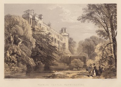 Hrad Warwick, Warwickshire (akvatinta) od James Duffield Harding
