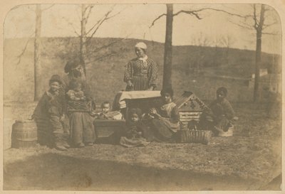 Bílý tisk zotročených žen a jejich dětí poblíž Alexandrie..., 2. prosince 1861 až 10. března 1862. od James E. Larkin