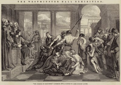 Výstava ve Westminster Hall, podobenství o odpuštění od James Eckford Lauder