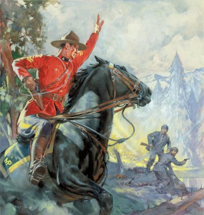 Kanadští horalé (kvaš na papíře) od James Edwin McConnell