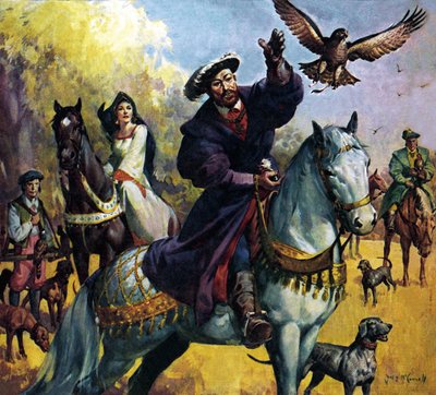 Jindřich VIII. a Anna Boleynová od James Edwin McConnell