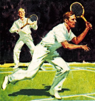 Král Jiří VI. hrál v roce 1926 ve Wimbledonu mužskou čtyřhru. od James Edwin McConnell