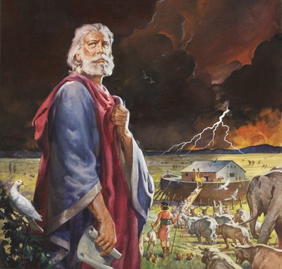 Noemova archa (kvaš na papíře) od James Edwin McConnell