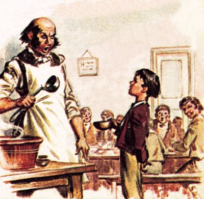 Oliver Twist žádá o další od James Edwin McConnell