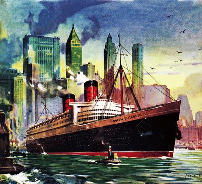 RMS Queen Elizabeth od James Edwin McConnell